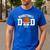 Basketball Dad Men's Casual T-Shirt Royal Blue Basketball Dad Men's Casual T-Shirt Royal Blue