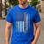 Basketball Dad USA US Flag Basketball Men Men's Casual T-Shirt Royal Blue