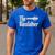 The Bassfather Distressed Bass Player Dad Fathers Day Men's Casual T-Shirt Royal Blue