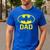 Batman Bat Dad Men's Casual T-Shirt Royal Blue
