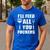 BBQ Dad Joke I'Ll Feed All You Fuckers Barbecue Cookout Chef Men's Casual T-Shirt Royal Blue