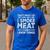 BBQ Grilling Dad Smoking Meat Barbecue Pun Pit Master Father Men's Casual T-Shirt Royal Blue