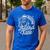 Bearded Dad Daddy Papa Father’s Day Resting Beard Face Men's Casual T-Shirt Royal Blue