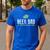 Beer Dad Shirt Cute Hops Drinking Men's Casual T-Shirt Royal Blue