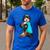 Bernedoodle I Love Dad Tattoo Apparel Dog Dad Dads Men's Casual T-Shirt Royal Blue