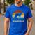 Berner Dad For Men Bernese Mountain Dog Vintage Dad Men's Casual T-Shirt Royal Blue