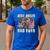 Best Boxer Dad Ever USA Flag American Dog Animal Lover Men's Casual T-Shirt Royal Blue