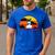 Best Bunny Dad Ever Rabbit Jumper Dad Men's Casual T-Shirt Royal Blue