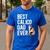 Best Calico Cat Dad Ever Calico Cat Lover Calico Cat Owner Men's Casual T-Shirt Royal Blue