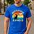 Best Cat Dad Ever Cat Lover Kitten Owner Kitty Men's Casual T-Shirt Royal Blue