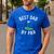 Best Dad By Par Golf Shirt Father's Day Daddy Men's Casual T-Shirt Royal Blue