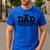 Best Dad In The Whole Wide World Men's Casual T-Shirt Royal Blue Best Dad In The Whole Wide World Men's Casual T-Shirt Royal Blue