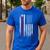 Best Dog Dad Ever American Flag For Best Father Men's Casual T-Shirt Royal Blue