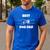 Best Dog Dad Fathers Day Best Dad Fist Bump Dog's Paw Men's Casual T-Shirt Royal Blue