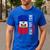 Best Haitian Dad Ever Haiti Daddy Father's Day Men's Casual T-Shirt Royal Blue