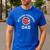 Bethune-Cookman University Wildcats Arched Dad Men's Casual T-Shirt Royal Blue