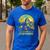 Bigfoot Outdoor Hiking Dad Joke Im Outstanding Sasquatch Men's Casual T-Shirt Royal Blue