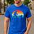 Bigfoot Walking a Dog Corgi Lovers Dog Dad Men's Casual T-Shirt Royal Blue