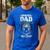 Biker Dad Like a Normal Dad Only Cooler Motorcyclist Men's Casual T-Shirt Royal Blue