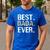 Birthday Fathers Day Christmas For Dada Dada From Granddaughter Grandson Best Dada Men's Casual T-Shirt Royal Blue