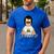 Bob's Burgers Gene Dad Portrait Men's Casual T-Shirt Royal Blue