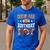 Bonus Dad Of The Birthday Boy Football Game Day Men's Casual T-Shirt Royal Blue