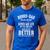 Bonus-Dad May Not Have Given Me Life Made My Life Better Men's Casual T-Shirt Royal Blue
