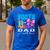 Boots Or Bows Dad Loves You Gender Reveal Party Men's Casual T-Shirt Royal Blue