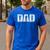 Boxer Dad Love Boxing For Training MMA Box Fighting Men's Casual T-Shirt Royal Blue