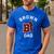 Brown University Bears Arched Dad Men's Casual T-Shirt Royal Blue Brown University Bears Arched Dad Men's Casual T-Shirt Royal Blue