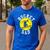 Bucket Dad Softball Dad Baseball Father's Coach Men's Casual T-Shirt Royal Blue