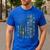 Camo Cat Treat Dealer American Flag US Cat Dad 4th Of July For Men Women Men's Casual T-Shirt Royal Blue