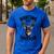 Camo Deer Hunting Is My Happy Place Dad Hunter Men's Casual T-Shirt Royal Blue