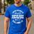 Camping Men Camper RV Camping Vacation Camping Dad Men's Casual T-Shirt Royal Blue