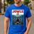 Cane Corso Jowls Top Drool Burger Dog Mom Dog Dad Men's Casual T-Shirt Royal Blue