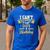 I Can't Keep Calm It's My Dad Birthday Men's Casual T-Shirt Royal Blue