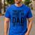 You Can't Scare Me I'm a Dad Of 5 Kids Father's Day Men's Casual T-Shirt Royal Blue
