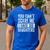You Can't Scare Me I Have Six Daughters Mom Dad Joke Men's Casual T-Shirt Royal Blue