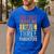 You Can't Scare Me I Have Three Daughters Dad Father Men's Casual T-Shirt Royal Blue