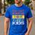 You Can't Scare Me I Have Three Kids Sons Mom Dad Joke Men's Casual T-Shirt Royal Blue