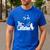 Cat Dad Life The Catfather Fathers Day Vintage Men's Casual T-Shirt Royal Blue