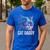 Cat Daddy Shirt Cat Sunglasses Cool Cat Dad Men Father Men's Casual T-Shirt Royal Blue