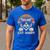 Cat Daddy Sunglasses Sunset Retro Fur Dad Papa Kitten Men Men's Casual T-Shirt Royal Blue