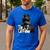 The Catfather Fathersday Best Birthday Cat Dad Men's Casual T-Shirt Royal Blue