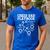Cheer Dad Cheerleader Playbook Men's Casual T-Shirt Royal Blue
