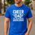 Cheer Dad The Cheerleader's Cheerleader Dad Cheer Father Men's Casual T-Shirt Royal Blue