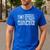 Cheer Dad Cheerleading American Flag Proud Cheer Father Men's Casual T-Shirt Royal Blue
