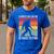 Cheer Dad Cheerleading Bigfoot Men's Casual T-Shirt Royal Blue Cheer Dad Cheerleading Bigfoot Men's Casual T-Shirt Royal Blue