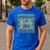 Cheer Dad Daddy Bow Sport Cheerleader Cheerleading Teal Blue Men's Casual T-Shirt Royal Blue