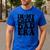 In My Cheer Dad Era Cheerleader Dad Sports Groovy Men's Casual T-Shirt Royal Blue